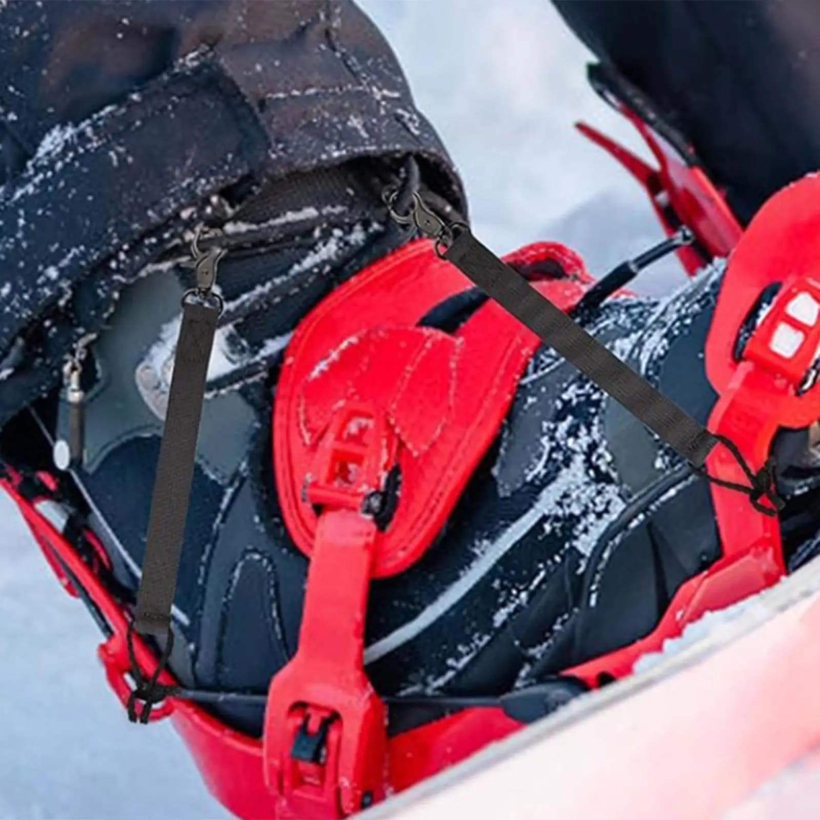 Professional Snowboard Binding Straps Quick Attach Leash Replacement Kit for Men Women Secure Boot Connection