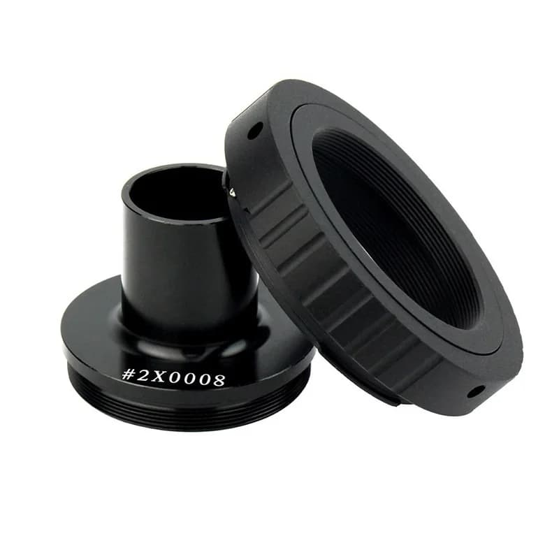 Adattatore per Microscopio Biologico 1X 8X con Connessione per Fotocamera DSLR, Anello di Montaggio 23.2mm per Canon EOS Nikon Sony Pentax Olympus
