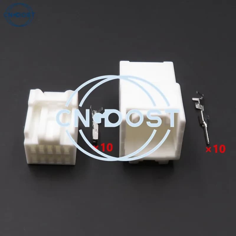 1 Set 10 Way 7282-5831 6098-2434 7283-5831 AC Assembly Auto Car Rear View Mirror Wiring Connector Automobile Plug For Toyota