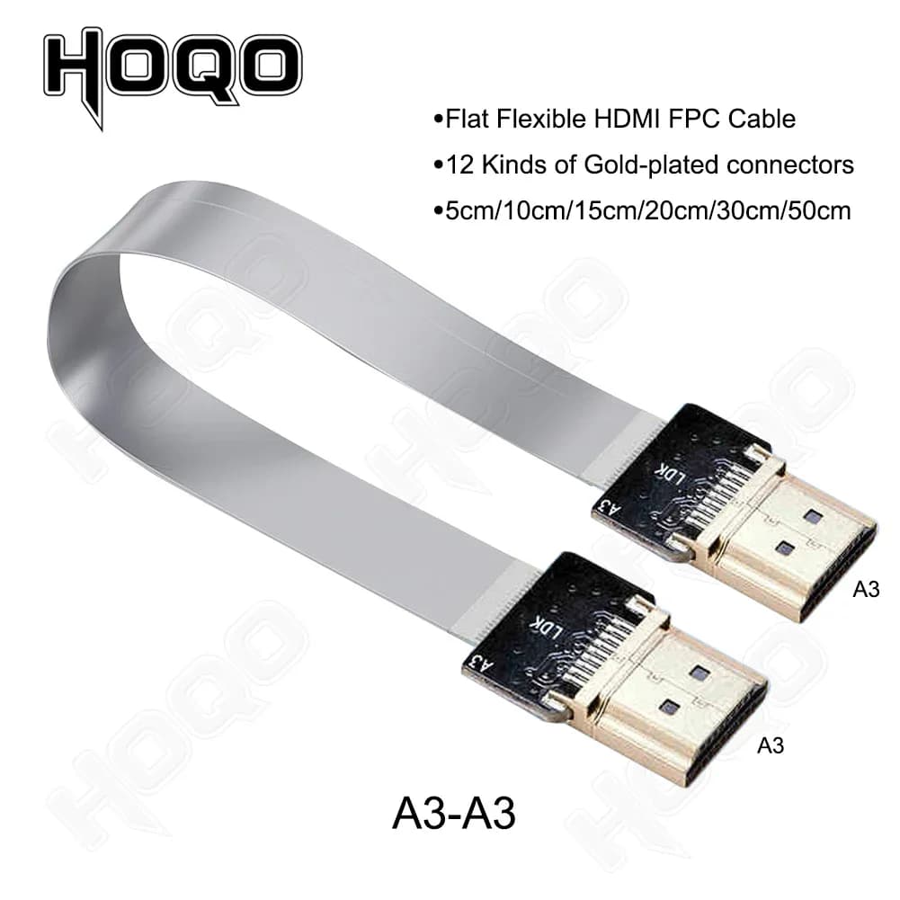 HDMI FPV FFC cable for multi-cooking aerial photography Type A Male HDMI FPC Plate Micro MINI