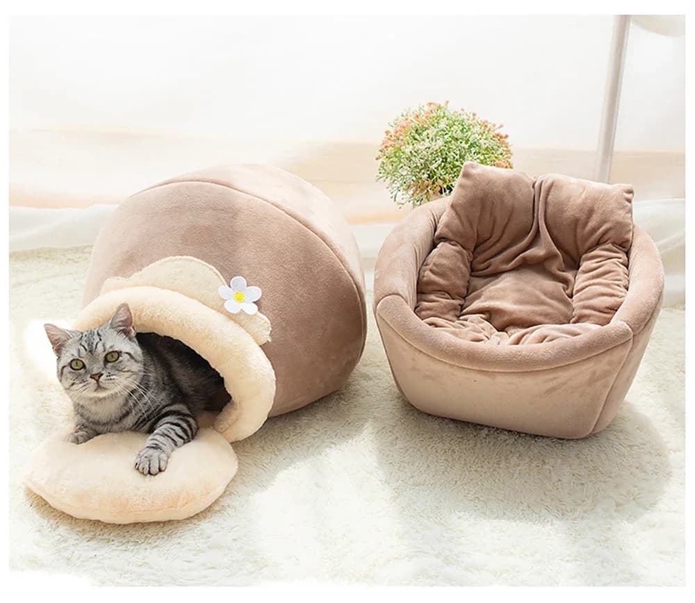 3in1 Pet Bed for Cats Nido Soft Cats Cat Bed Vase House Cave House Sleeping Bag Pet Mat Pet Winter Hot Pet Bed