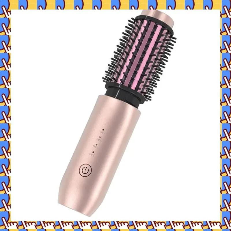 A20M Wireless Hairdressing Bigodino Iron Wireless Hairpins Iron Rechargeable Wireless Hairpins Rose Gold
