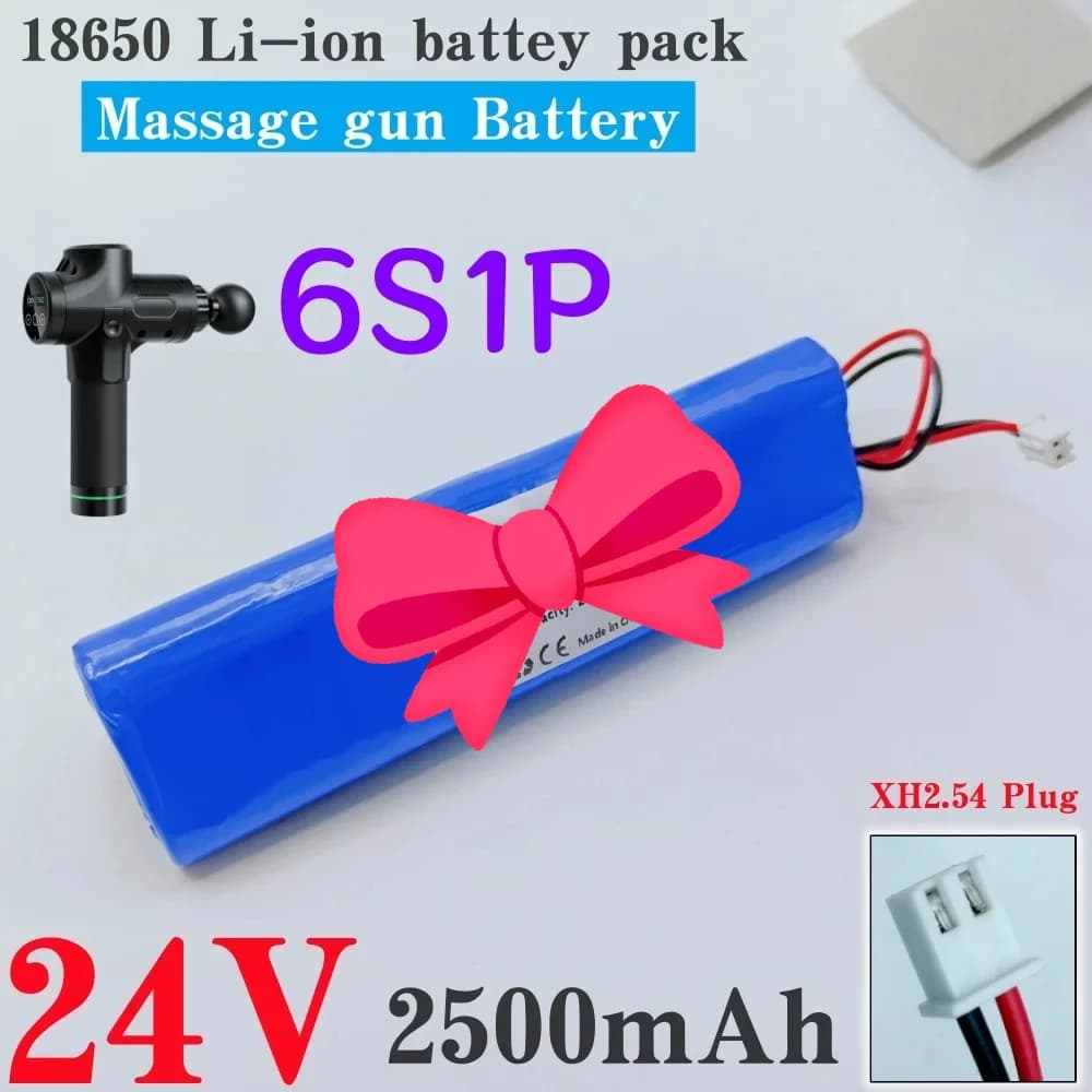 24V 2500mAh Li-ion Rechargeable Battery Pack for Phoenix A1 Massage Gun,Fascia Gun