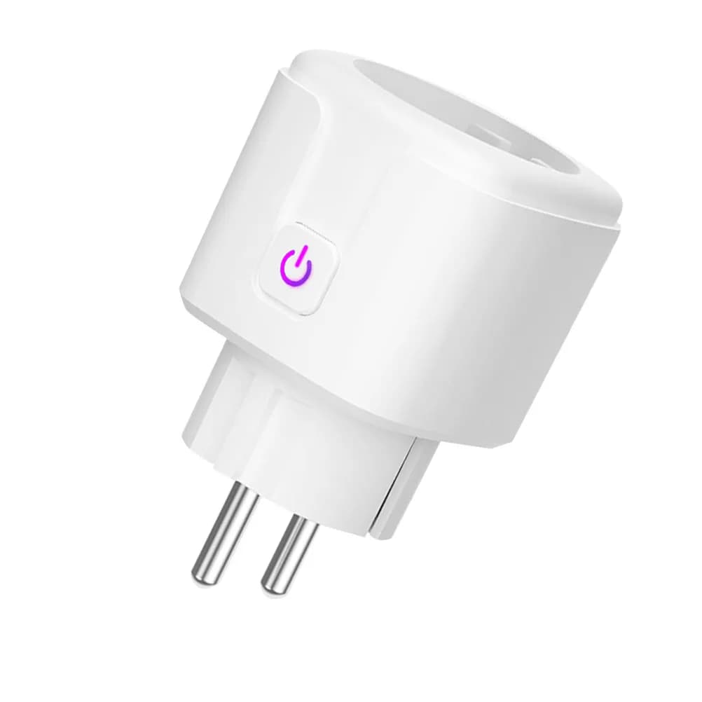 Presa Intelligente WiFi con Controllo Vocale per Elettrodomestici, Spina EU, Bianca, per Casa Intelligente