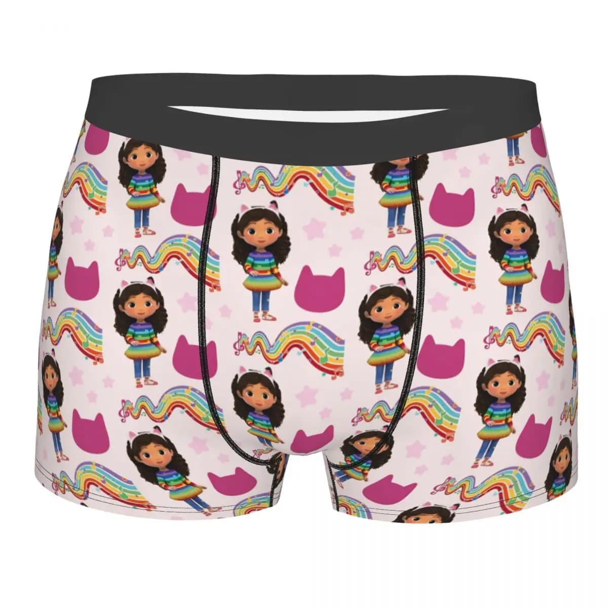 Pantaloncini intimo da donna con stampa dei cartoni animati di Gabbys Dollhouse, comodi e elasticizzati, regali di San Valentino