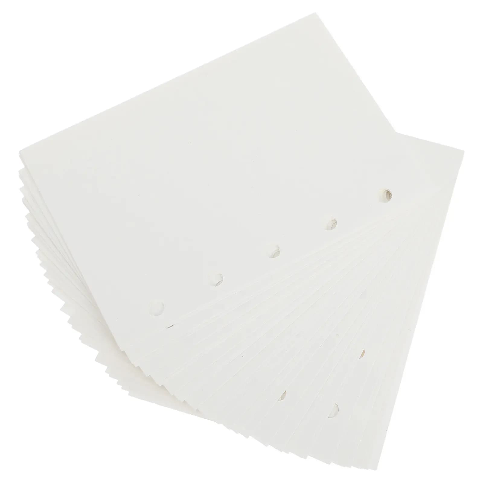 45 Fogli di Carta per Mini Raccoglitore a 5 Fori M5, Ricariche per Quaderni, Inserti per Studio, Ufficio, Appunti e Planner