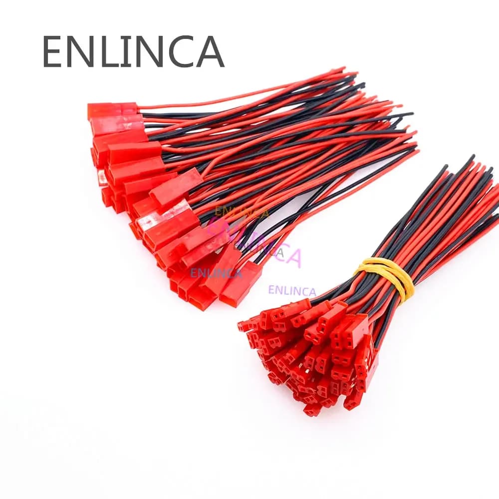 20 pz nuovo connettore a 2 Pin maschio femmina JST spina cavo 22 AWG filo per RC batteria elicottero fai da te luci a LED decorazione