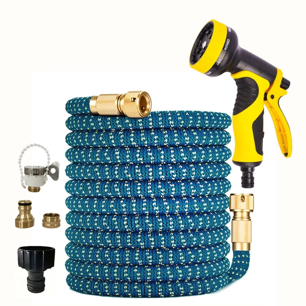 New Magic Hose Expandable Pipe, High Pressure Car Wash Tube with Multifunctional Spray Gun Set, Outdoor Watering and Watering Tool