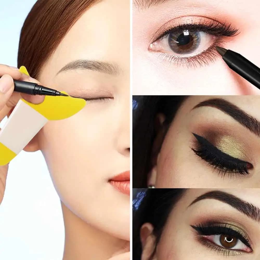 Soft and easy folding line kit for women Beginners Assist Mascara Deflector Shaper Pad Eyeliner Template Beauty Tool