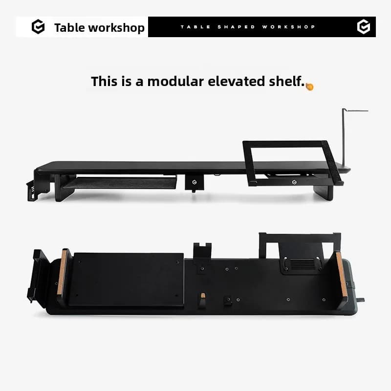 Z3 modular monitor stand, extendable desk shelf organizer, computer screen lift, office desk storage solution for laptop