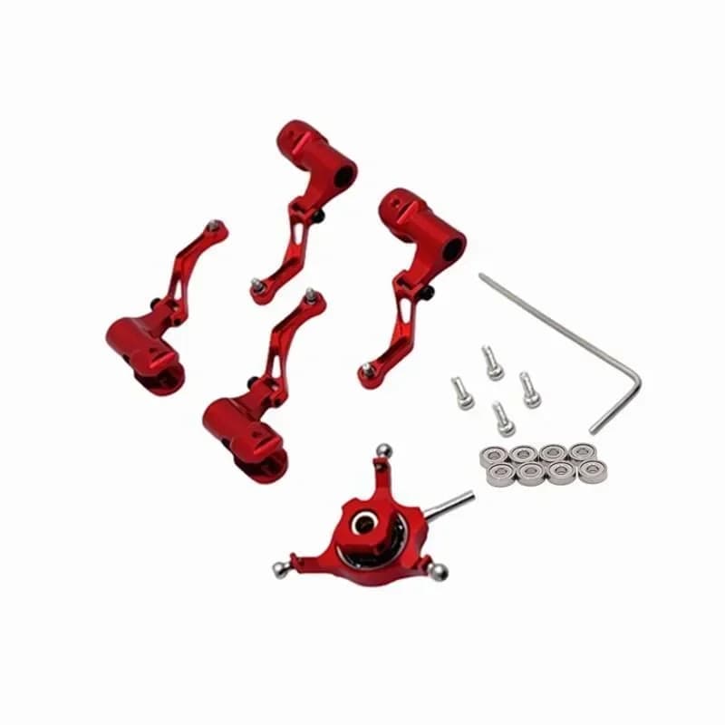 Set di piastra oscillante per elicottero RC, pratico con clip per foglie del timone per WLToys K170 K124
