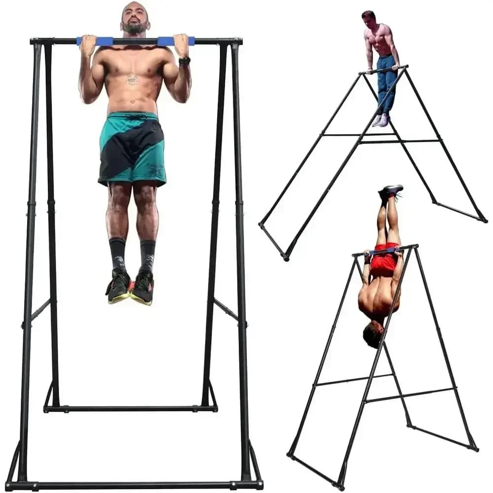 Adjustable Pull-Up Bar Stand: Sturdy Home Gym Power Tower for Strength Training and Multi-Functional Exercises