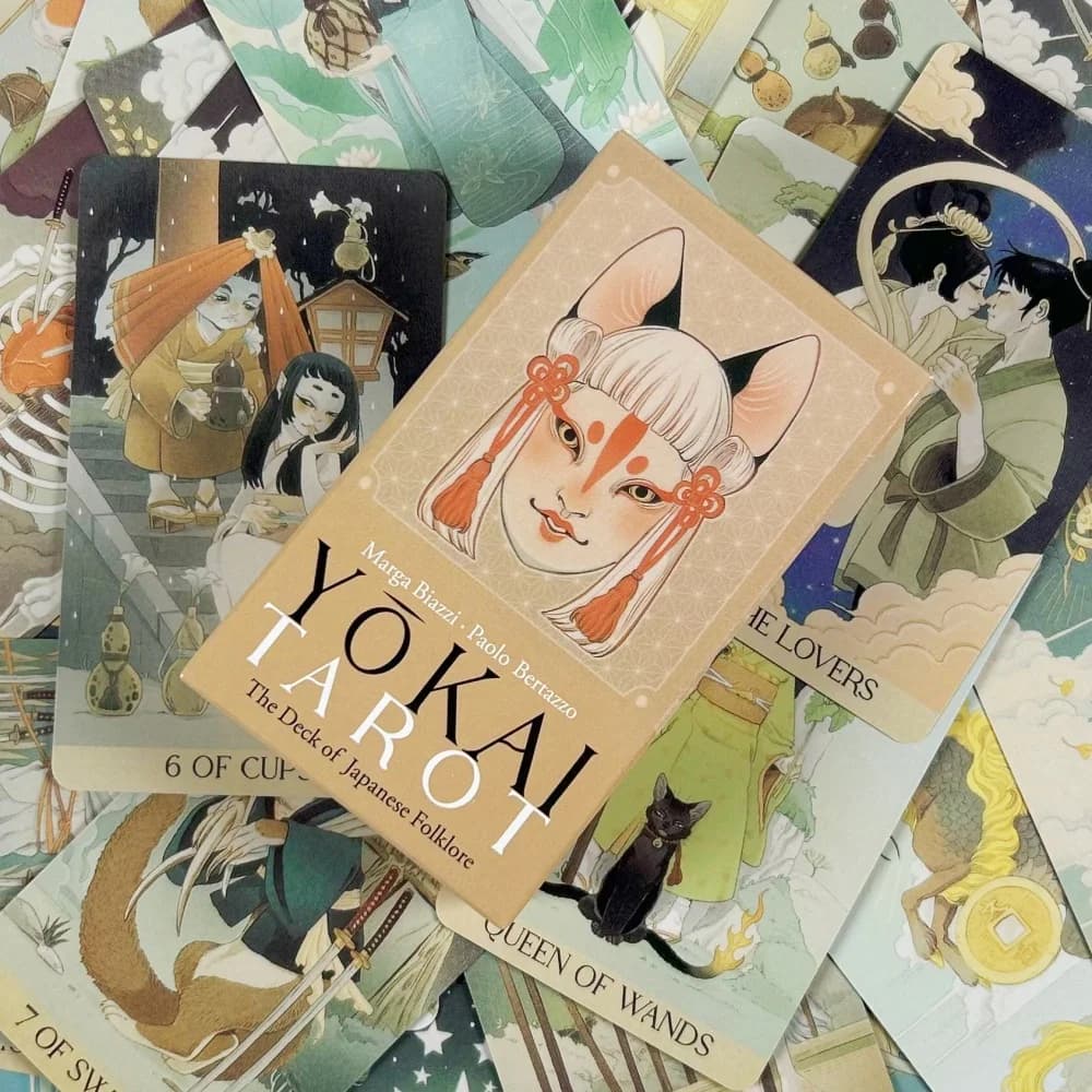 Yokai Tarot Deck 78 Pcs Cards Rooted In Japanese Folklore Deck Board Game For Beginners Cards Oracle Beautiful Deck