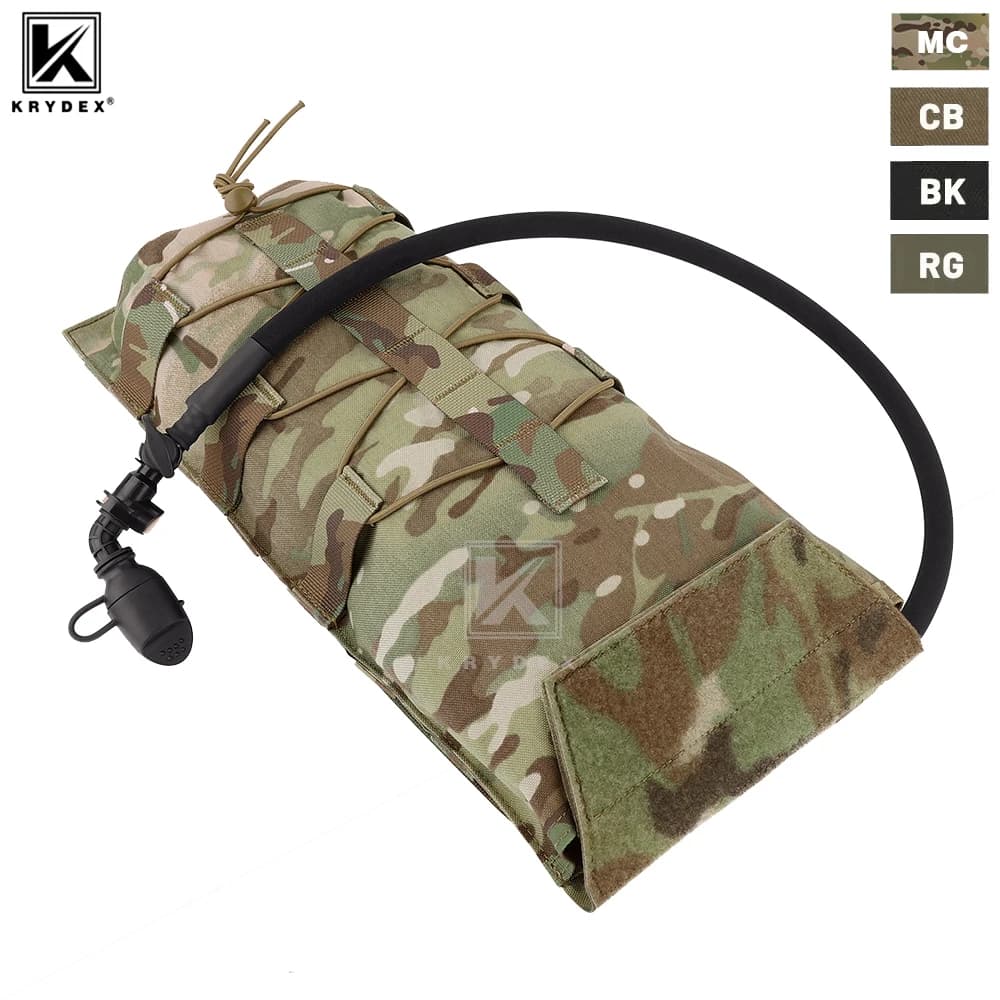 KRYDEX 500D Tactician 100 oz Water bladder bag Modular 3L hydration door MOLLE Hunting bag Outdoor hiking equipment