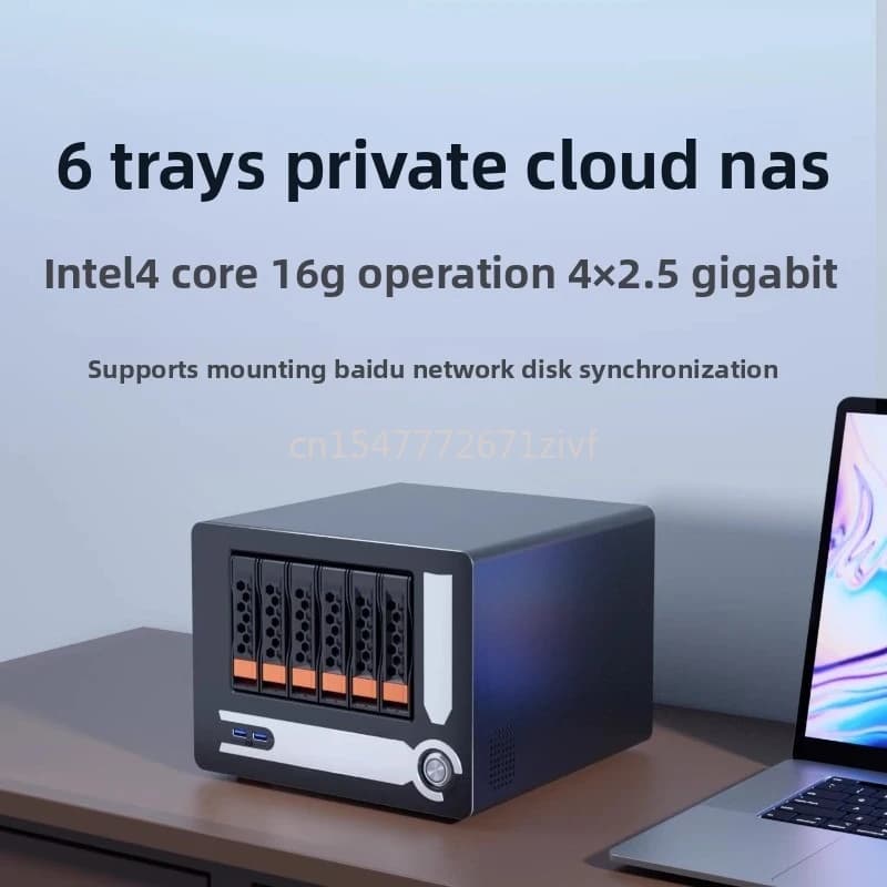 Shell Treasure H6 NAS Cloud Privato, Condivisione Remota LAN, Server di Archiviazione Cloud Personale a Sei Bit