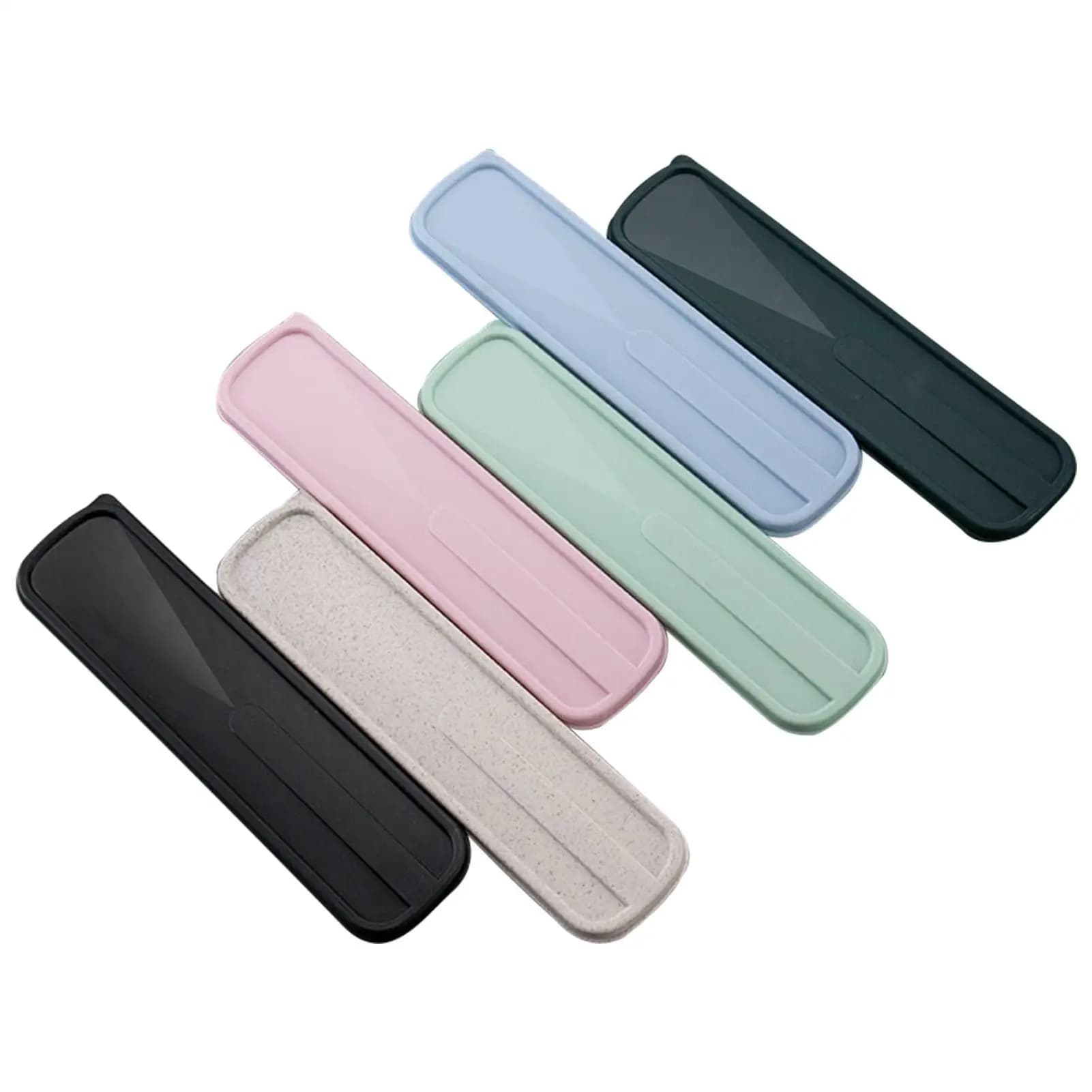 Eco-friendly, portable cutlery box, with tilt cover, cutlery case, spoon box, light travel accessories