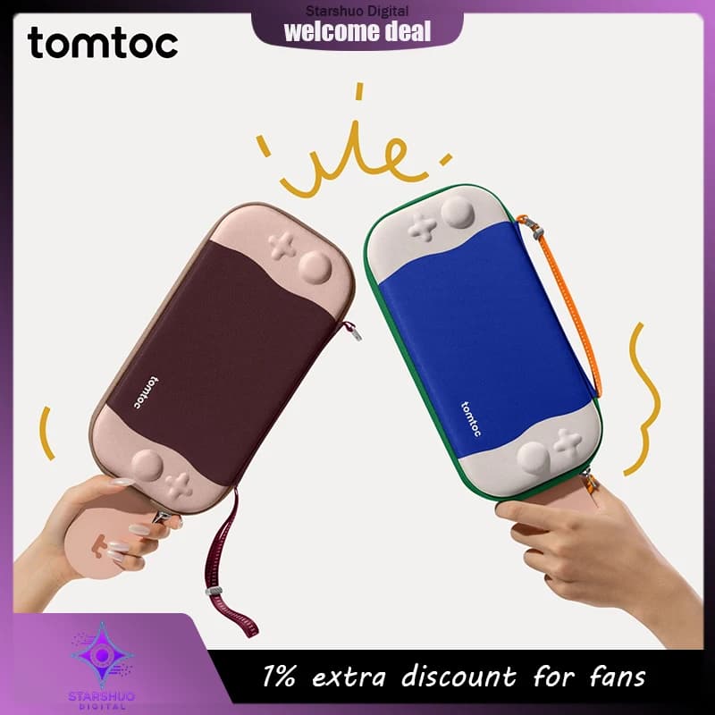 Tomtoc Switch 2 Custodia da trasporto Console di gioco portatile Custodia protettiva Ce Cream Collection Borsa portaoggetti portatile sottile