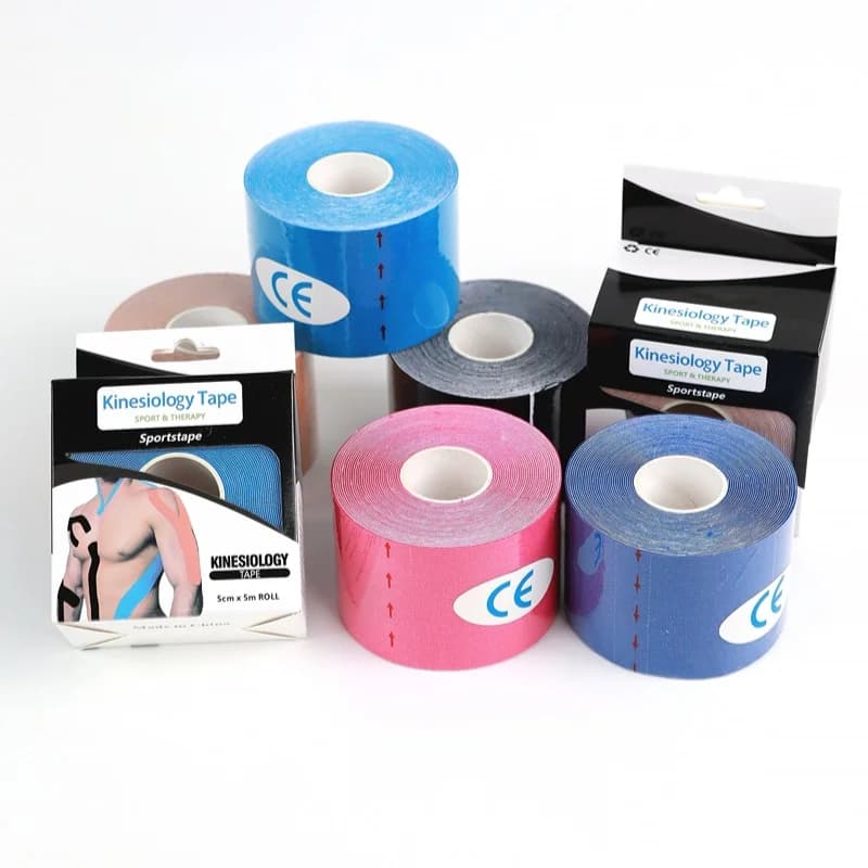 Nuovo nastro sportivo premium elastico in cotone originale Nastro kinesiologico Bendaggio muscolare Nastro sportivo atletico Senza lattice Ipoallergenico