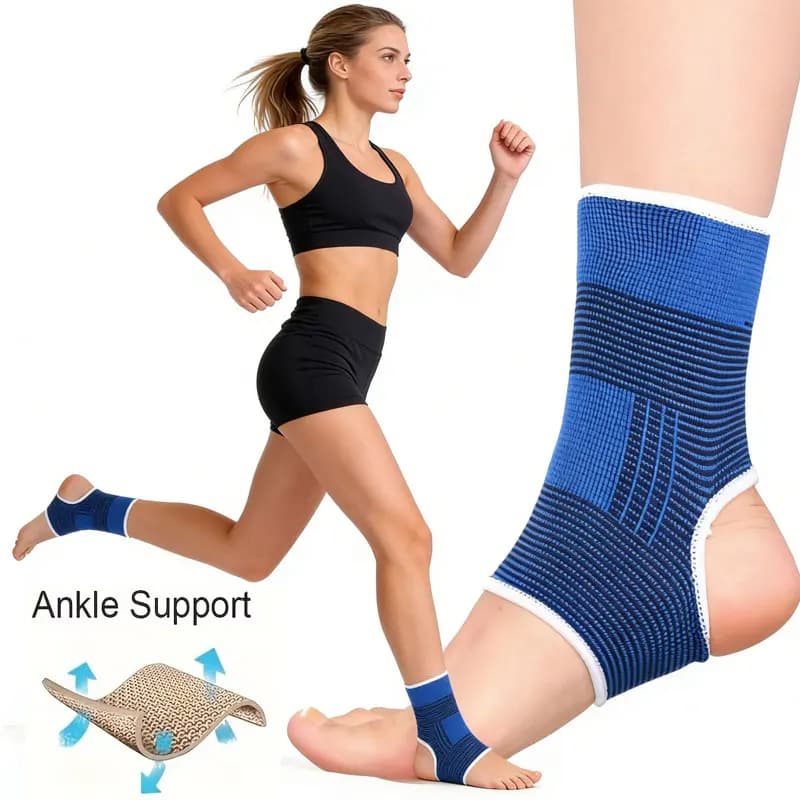 Tutore di supporto per caviglia elastico traspirante da 1 pezzo per corsa, sport, abbigliamento quotidiano
