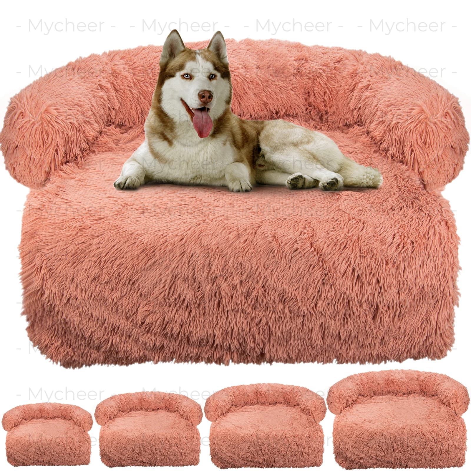 Divano letto per cani di grandi dimensioni cani soffici tappetino per divano per animali domestici lungo peluche caldo cuccia per animali domestici cuscino per cuccioli coperta lavabile copridivano