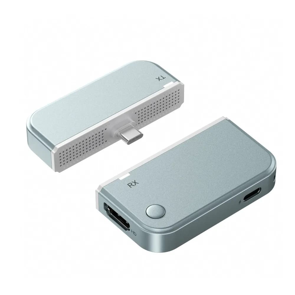 Transmitter and Receiver Video Wireless HDMI 50M, Adapter Dongle TV 1080P for Laptop, PC, Monitor, Projector