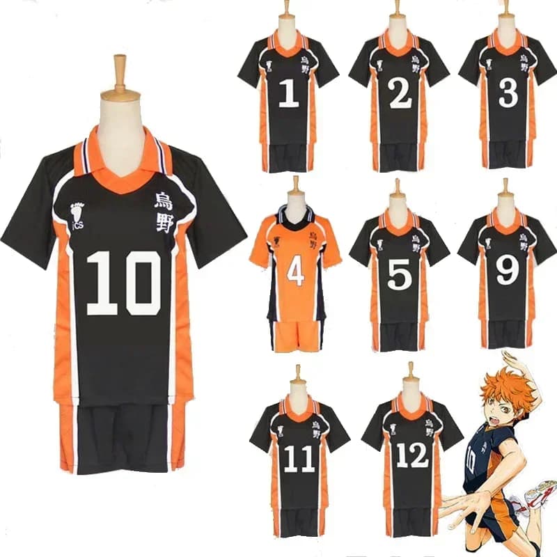 Haikyuu Karasuno High School Volleyball Uniform, Hinata Shoyo Cosplay Costume, Yamaguchi Tadashi Cosplay Outfit, Full Set