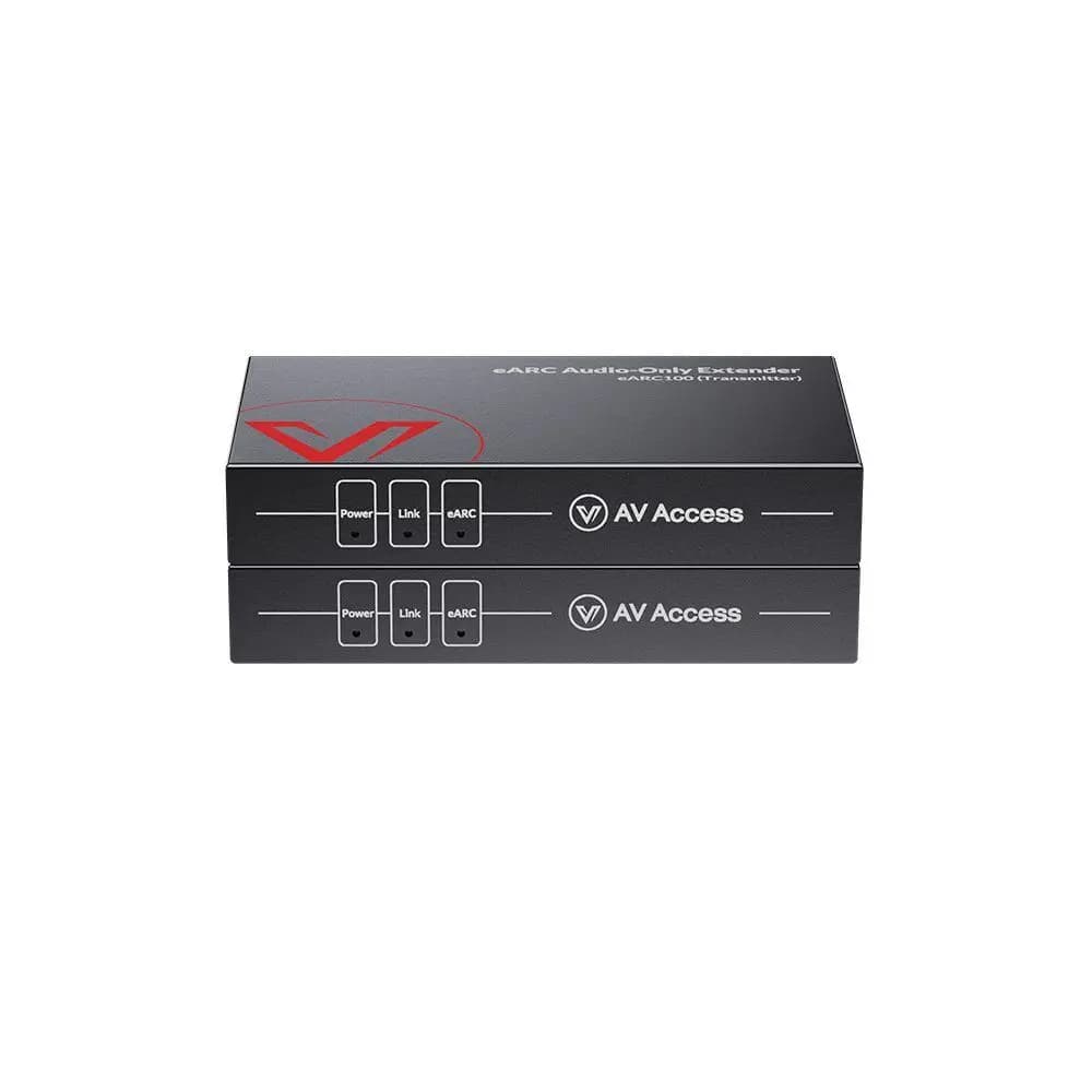 Prolunga audio EARC&ARC con accesso AV su cavo Ethernet Cat5e/6/6a/7 fino a 100 m/330 piedi, IR bidirezionale, RS232 e CEC, ideale per home theater
