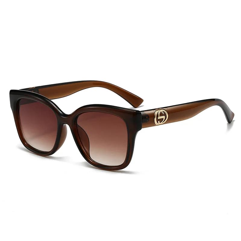 Minimalist retro fashion glasses in solid color with decorative tips for temples for street photography and everyday use