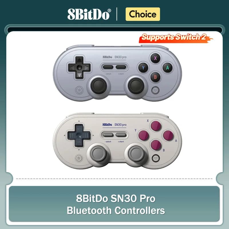 Update gamepad Bluetooth 8Bitdo SN30 Pro, for Windows Steam PC controller Android MacOS Nintendo Switch 2