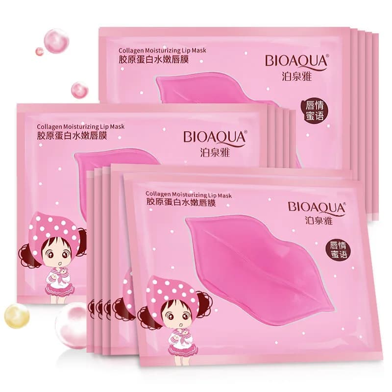 15 pcs BIOAQUA Lip Mask for Crystal Collagen Hydrating Lips Carnose Lips Gel Masks Anti wrinkled lip moisturizing lips Carnose lip care