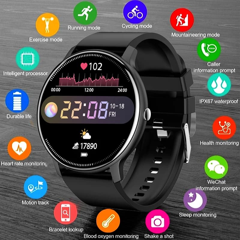 2025 New Bluetooth Call Smart Watch Ultra Light Men's Sports Fitness Waterproof Watch Cardiofrequency Watch Full Touch Screen