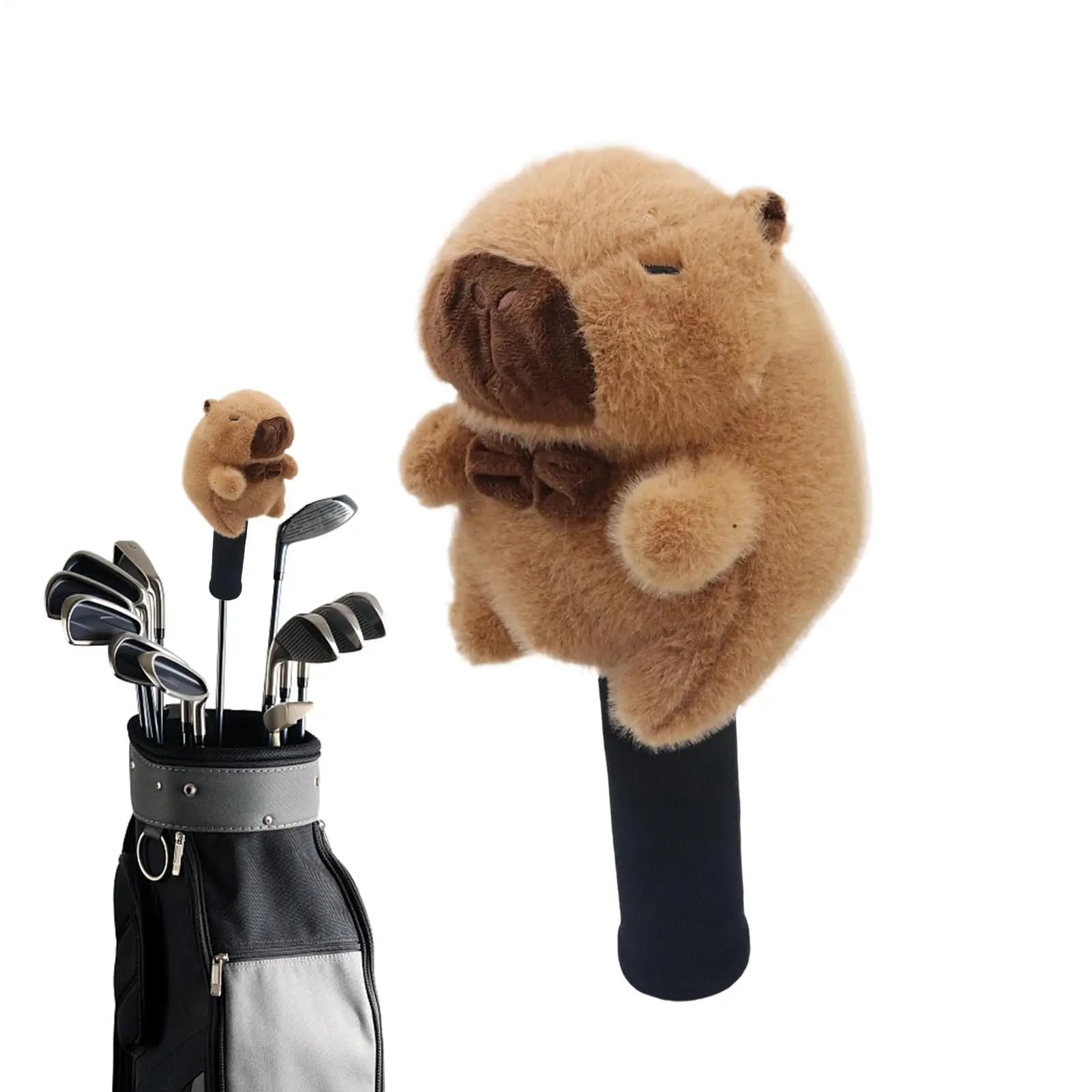 Cute Cartoon Plush Animal Golf Club Head Covers Soft Protective Golf Putter Head Sleeve Decorative Golf Accessory Gift