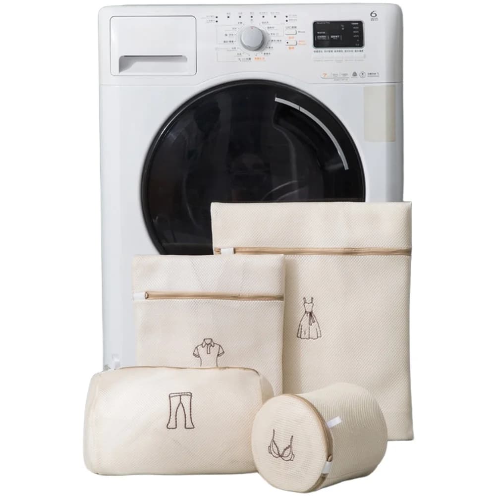 Thickened Double Layer Mesh Laundry Bag Set for Washing Machine Delicate Clothes 50x60cm 40x50cm 30x40cm 18x22cm 17x17cm 20x30cm