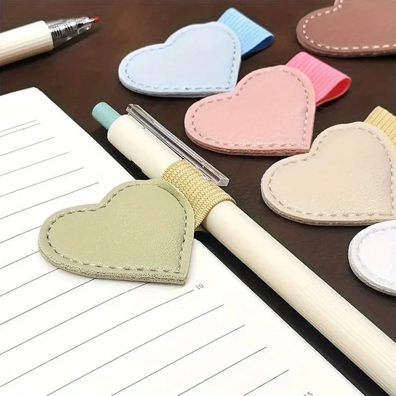 1pcs PU Leather Pen Loops Self-Adhesive Elastic Pen Holder for Notebooks Journals Planners, Universal Pen Organizer,Perfect Gift