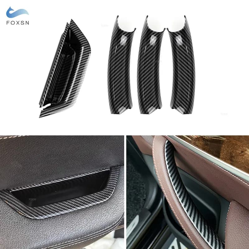 Maniglie per porte interne auto Pannello Pull Trim Maniglia interna Copertura per BMW X3 X4 F25 F26 2010 2011 2012 2013 2014 2015 2016 2017