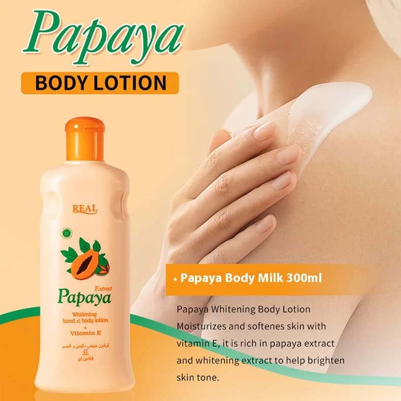 Latte per il corpo per aromaterapia con enzimi di papaya | Idratazione non grassa 72H con burro di karitè | Blocco dell'umidità sensibile alla pelle