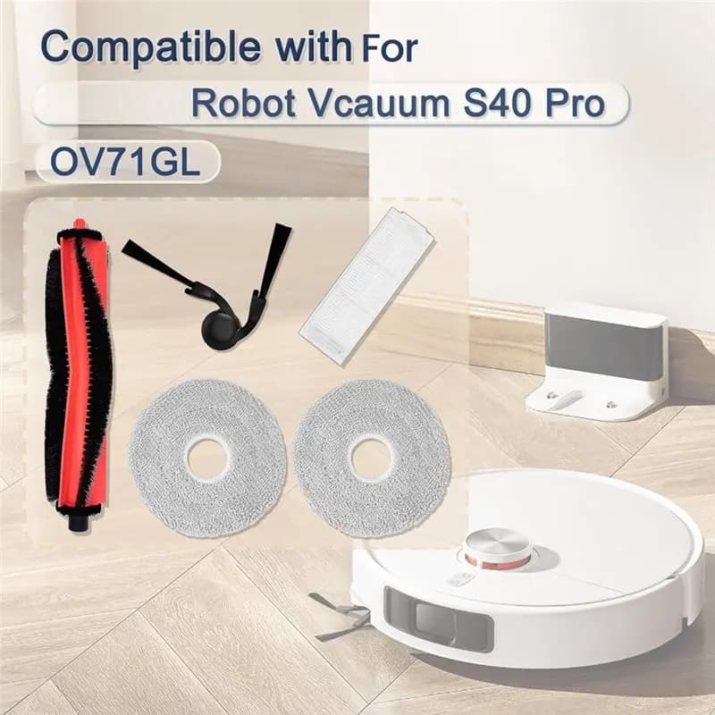 【BLACK FRIDAY】Kit di parti di ricambio: spazzola laterale principale e filtri HEPA per Xiaomi S40 Pro/per aspirapolvere robot OV71GL