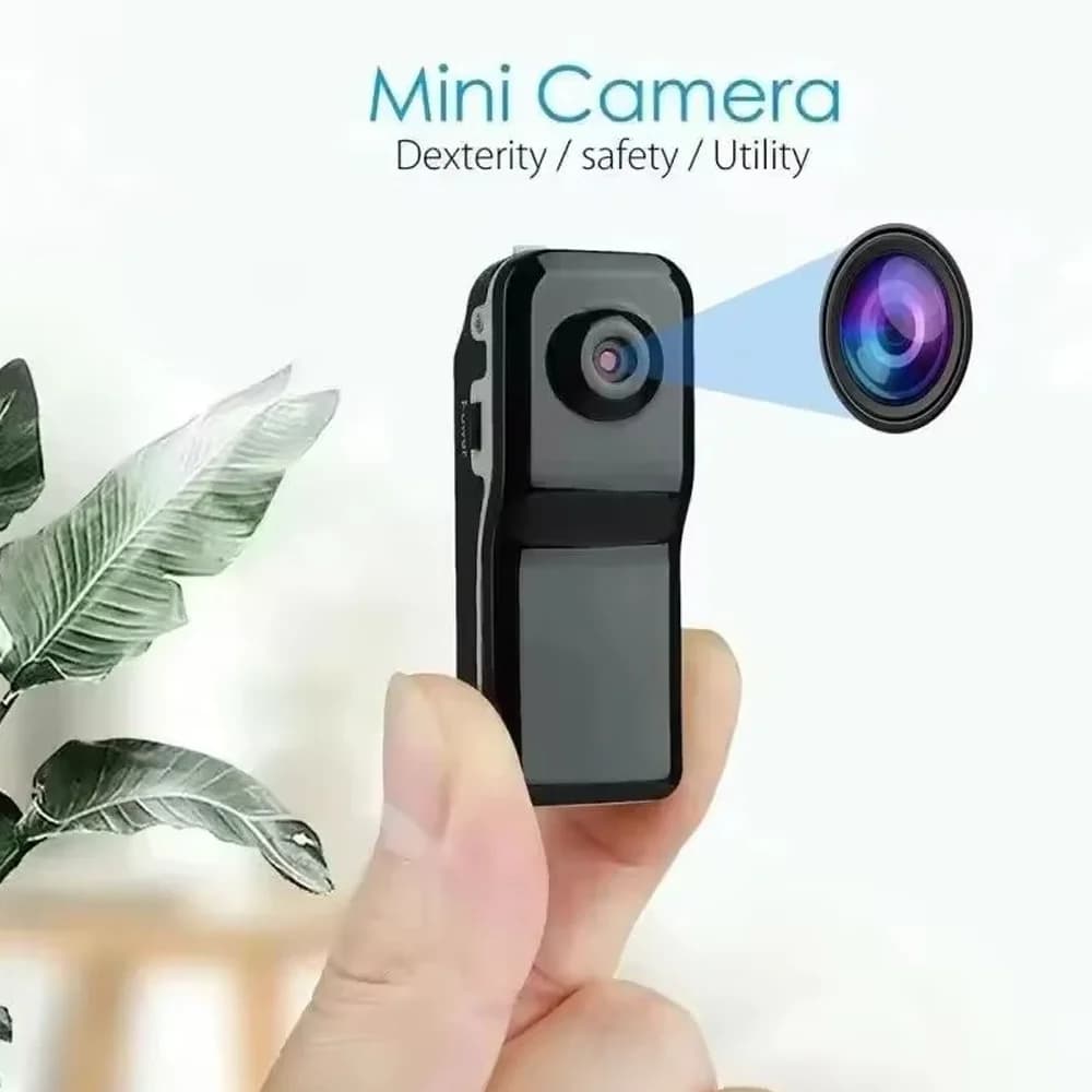 Telecamera Indossabile Mini HD 1080P DV per Sicurezza Domestica e Ufficio, Registratore Video DVR Sportivo, Webcam