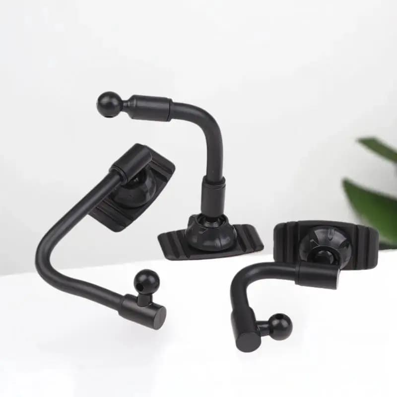 1 Set Car Dashboard Windshield Phone Mount Stand, 17mm Ball Head Arm Base with Nano Glue Sticker