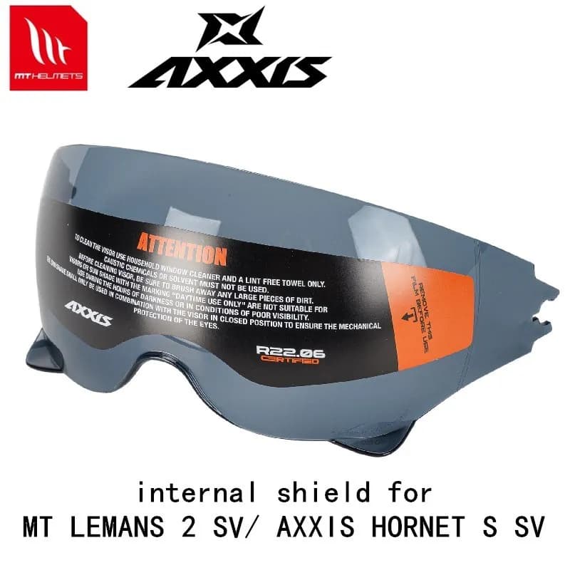 Original MT AXXIS spare shield for MT LEMANS 2 S and AXXIS HORNET S SV helmet sunglass shield