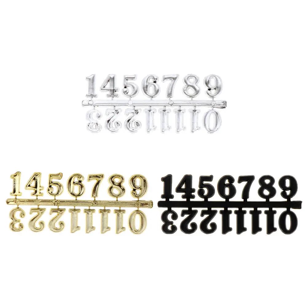 Set di 3 Kit di Numeri Arabi per Orologi da Parete, Decorazione Fai-da-Te, Riparazione, Lunga Durata, Design Semplice e Alla Moda