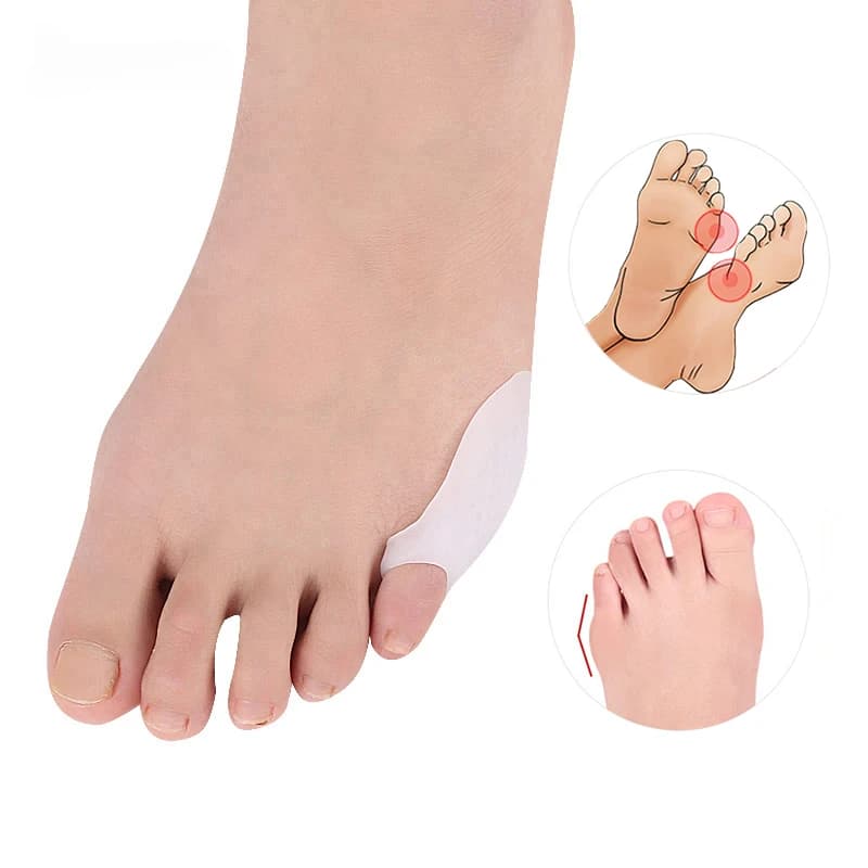 2 pezzi Pinky Toe Bunion Pads Gel Little Toe Protector sollievo dal dolore della punta piccola dalla pressione di attrito e Bunions del sarto