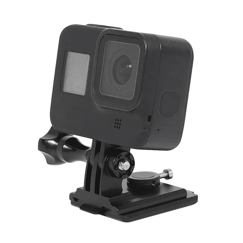 Fixed mounting base for helmet for Gopro Hero 13 12 11 for DJI Action 2 for Insta360 Sjcam Action Camera Adapter for motorcycle driving