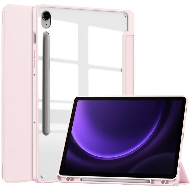 Per Samsung Galaxy Tab S9 FE + Custodia da 10.9 12.4 pollici 2023 Trasparente Duro PC Posteriore Morbido Per Funda Tab A9 S9 FE Plus 12 4 S9 Tablet Cover