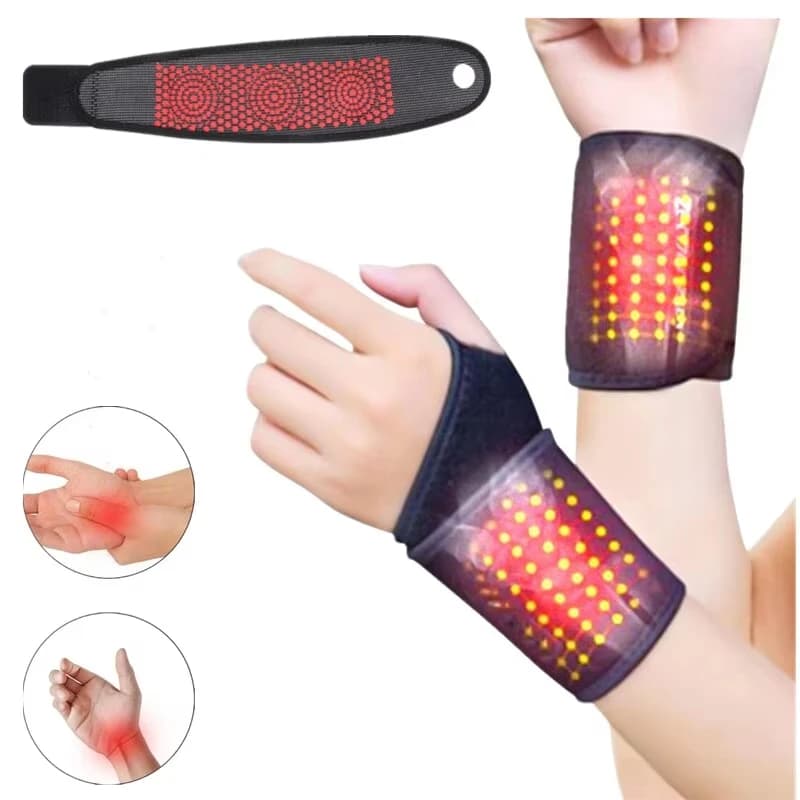 1 pezzo cinturino da polso sportivo supporto regolabile tutore avvolgente mano comodo braccialetto di compressione cintura di supporto per polso in rilievo