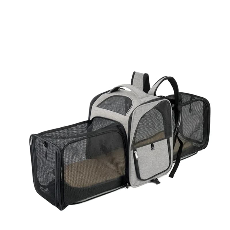 Stock Storage Pet Carrier Backpack for Dogs Travel Carry Transport Shoulders Bag Breathable Large Capacity Expandable Bag