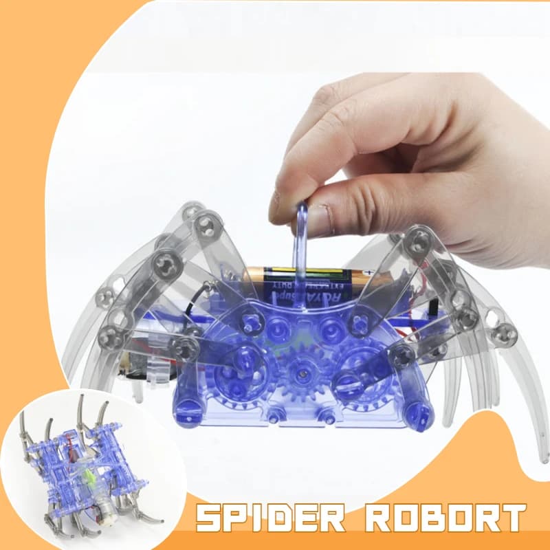 Vendita calda nuovo robot elettrico ragno giocattolo stelo educativo fai da te robot assembla kit per bambini regali di compleanno di Natale di Halloween