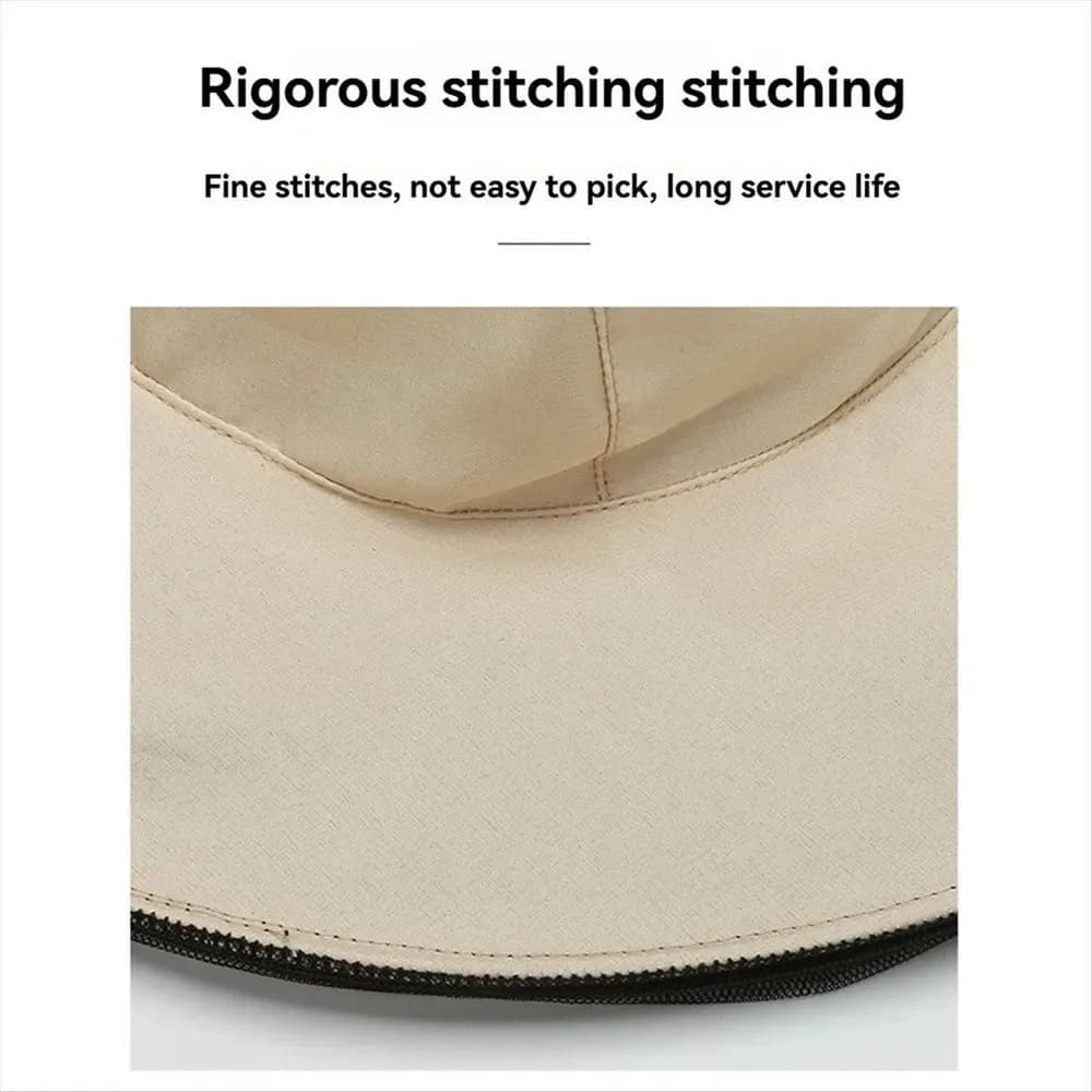 Thickened Mesh Beekeeping Hat with Brim Sunscreen Protective Bee Hat Anti UV Foldable Mosquito Net Hat Outdoor Fishing