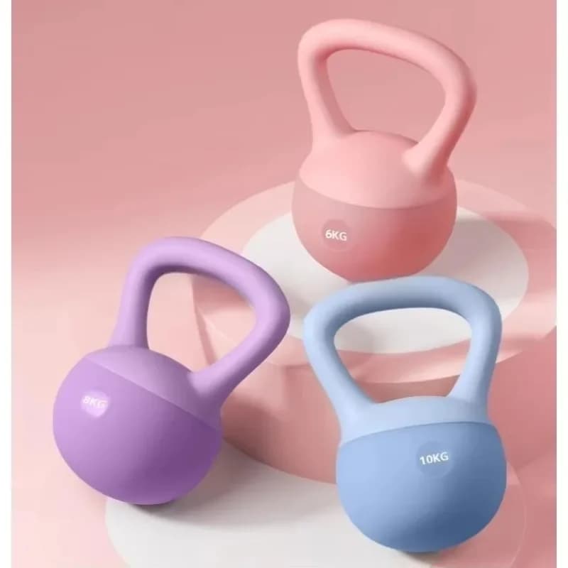 Soft Kettlebell With Steel Sand Fill Low Noise Safe Structure For Household Gym Floor Protection Training Gear