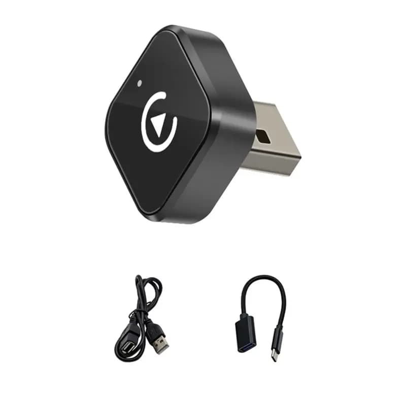 A58X-Wireless Carplay Android Auto 2In1 Box Car Play Mini Smart Box Plug& Play Wired To Wireless Dongle